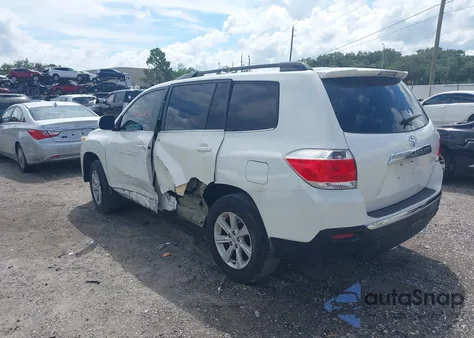 2012 Toyota Highlander Se V6 from USA, damaged, VIN 5TDBK3EH2CS112609